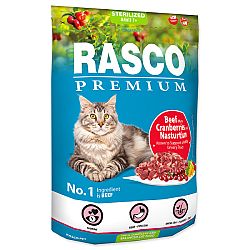 Rasco Premium Cat Sterilized hovädzie s brusnicami kapucínkou 400 g