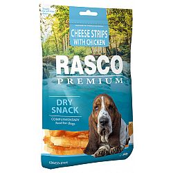 Rasco Premium pochúťa prúžky syra obalené kuracím mäsom 80 g