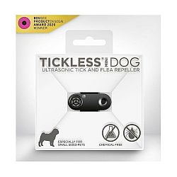 Tickless mini dog - Dobíjateľný ultrazvukový odpudzovač kliešťov a bĺch pre psov čierne