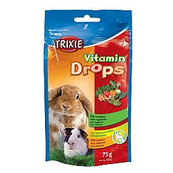 Vitaminove dropsy pre hlodavcov, s kuskami zeleniny, 75 g