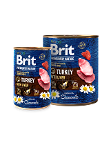 Brit Premium Dog by Nature  konz Turkey & Liver 800g + Množstevná zľava zľava 15%