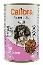 Calibra Dog Premium cons. s teľacím a kuracím mäsom 1240g + Množstevná zľava zľava 15% 5 + 1 zadarmo