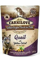 Carnilove Dog Pouch Paté Quail & Yellow Carrot 300g + Množstevná zľava