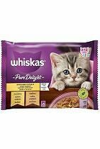 Kapsuly Whiskas. Pure Delight Junior hydina v želé 4x85g + Množstevná zľava