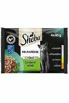 Sheba Pocket Mix výber v želé 4x85g