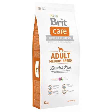 Brit Care granuly Adult Medium Breed jahňa a ryža 12 kg