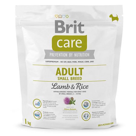 Brit Care granuly Adult Small Breed jahňa a ryža1 kg