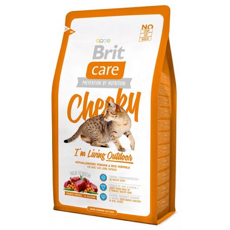 Brit Care granuly Cat Cheeky I'm Living Outdoor zverina 400g