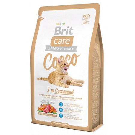 Brit Care granuly Cat Cocco I`am Gourmand kačica a losos 400g