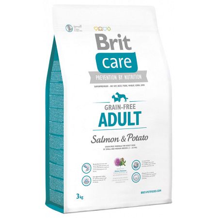 Brit Care granuly Grain-free Adult losos a zemiaky 3 kg