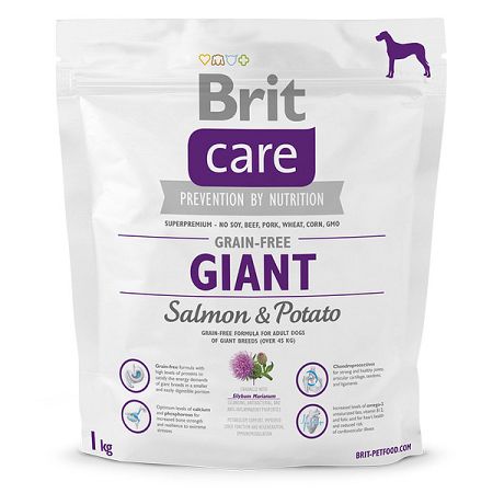 Brit Care granuly Grain-free Giant losos a zemiaky 1 kg