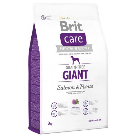 Brit Care granuly Grain-free Giant losos a zemiaky 3 kg