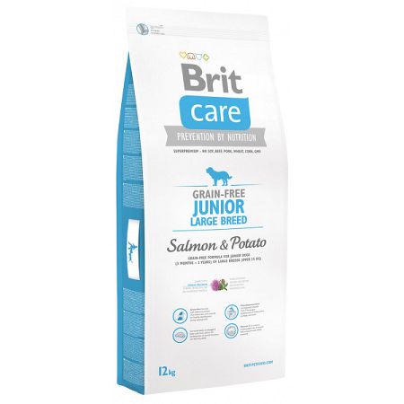 Brit Care granuly Grain-free Junior Large Breed losos a zemiak 12 kg