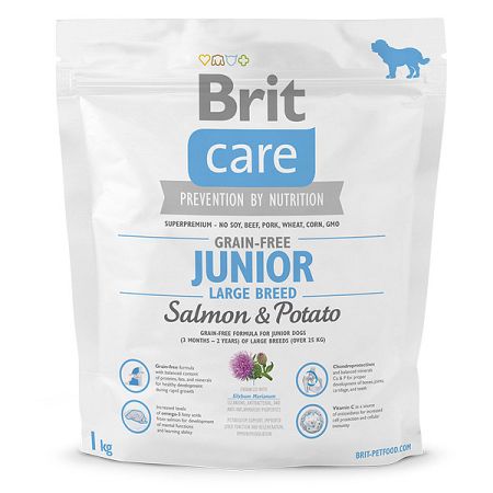 Brit Care granuly Grain-free Junior Large Breed losos a zemiaky 1 kg