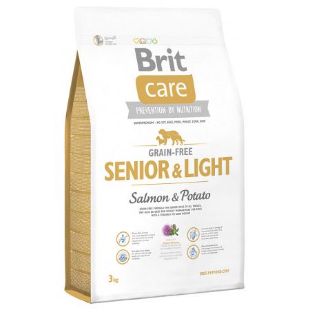 Brit Care granuly Grain-free Senior a losos a zemiaky 3 kg