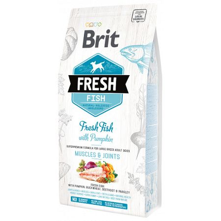 Brit Fresh granuly Adult Large ryba a tekvica 2,5 kg