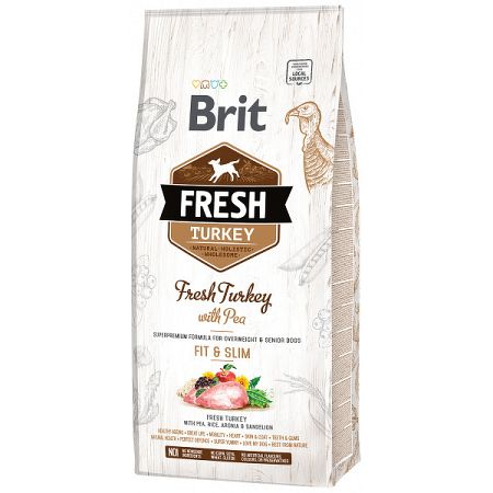 Brit Fresh granuly Fit & Slim morka a hrach 12 kg