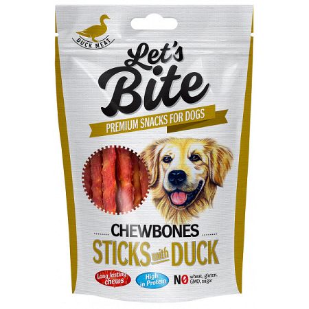 Brit Let´s Bite Chewbones Sticks with Duck 300g