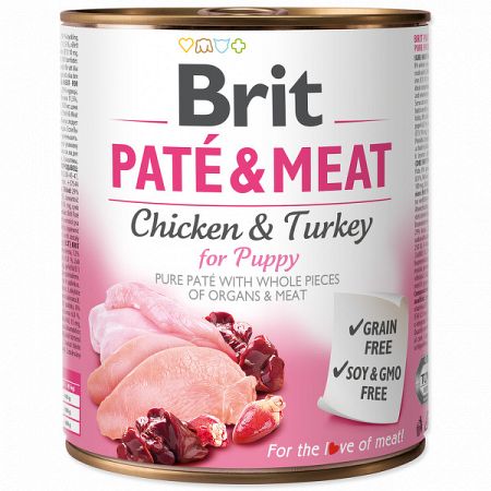 Brit Pate & Meat Puppy 800g