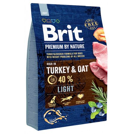 Brit Premium by Nature granuly Light morka 3 kg