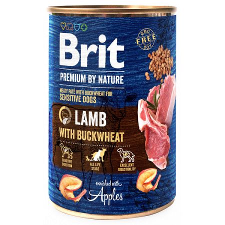 Brit Premium by Nature konzerva Lamb with Buckwheat 400 g