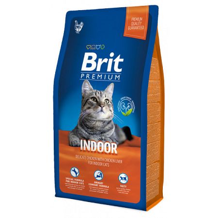 Brit Premium granuly Cat Indoor kura 8 kg