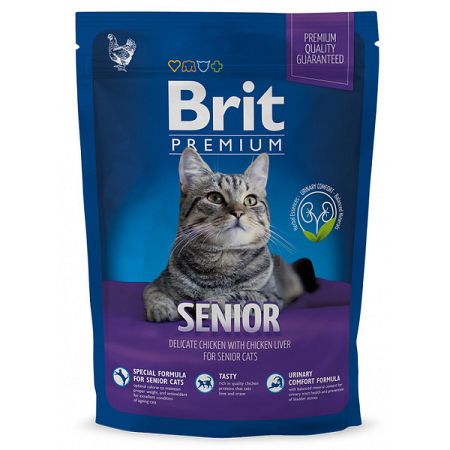 Brit Premium granuly Cat Senior kura 1,5 kg