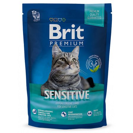 Brit Premium granuly Cat Sensitive jahňa 1,5 kg