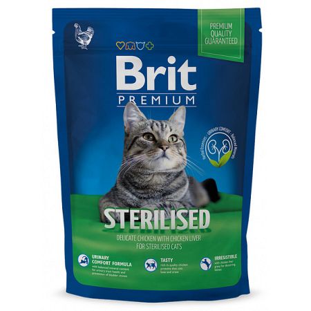 Brit Premium granuly Cat Sterilised kura 1,5 kg