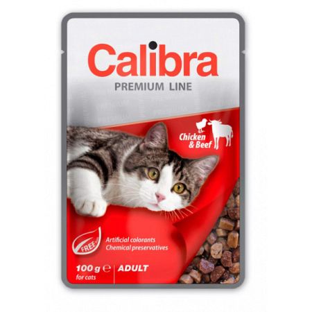 Calibra cat kapsička Premium Adult kura a hovädzie 100 g