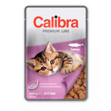 Calibra cat kapsička Premium Kitten losos 100 g