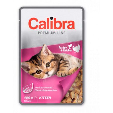 Calibra cat kapsička Premium Kitten moriak a kura 100 g