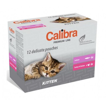 Calibra cat kapsičky Multipack Premium Kitten 12 x 100 g