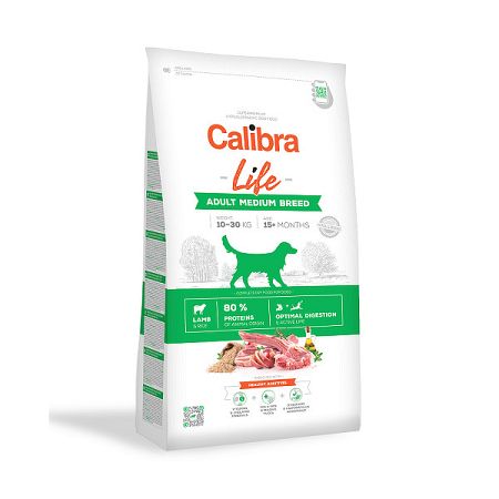 Calibra Dog granuly Life Adult Medium Breed Lamb 12 kg