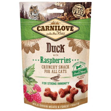 Carnilove Cat Crunchy Snack duck with raspberries with fresh meat 50 g