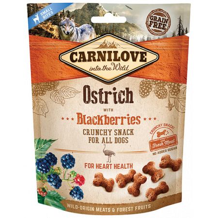 Carnilove Dog Crunchy Snack Ostrich with Blackberries with fresh meat 200 g