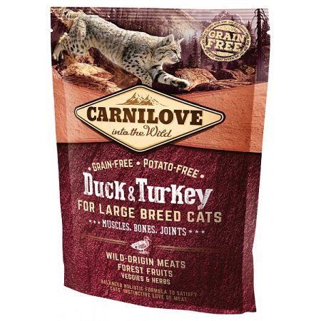 Carnilove Duck and Turkey Large Breed Cats - Muscles, Bones, Joints 400g