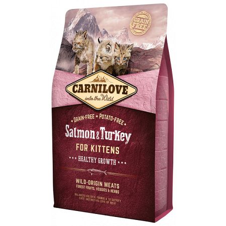 Carnilove kitten granuly Healthy Growth losos a morka 2 kg