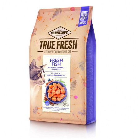 Carnilove True fresh cat adult granuly ryba 1,8 kg