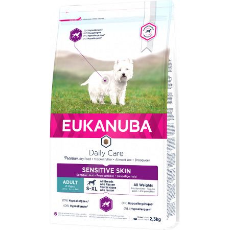 Eukanuba granuly Daily Care Sensitive Skin 2,3kg