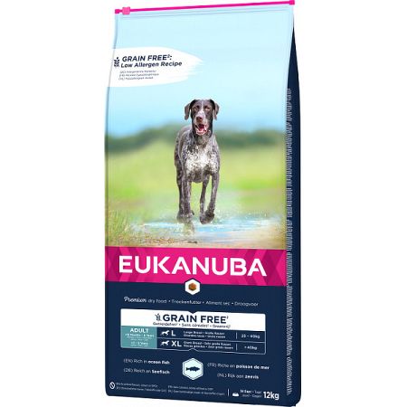 Eukanuba granuly pre dospelé psy Large & Giant Grain Free Ocean Fish 12kg