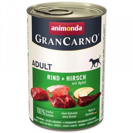 Gran Carno Adult - hovadzie, jelen a jablcka 400g