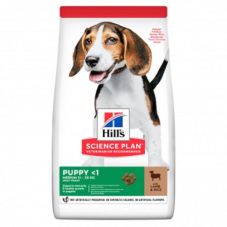 Hill´s Science Plan Canine Puppy Medium Lamb & Rice 12kg