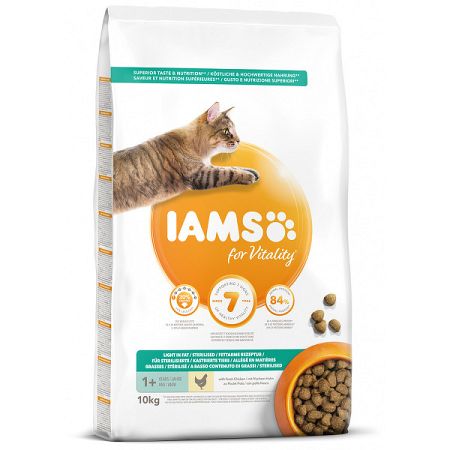 IAMS granuly pre dospelé mačky Weight Control kuracie 10kg