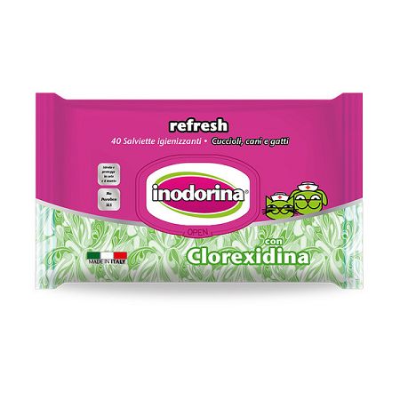 Inodorina obrúsky antibakterialne Baby Powder 40 ks