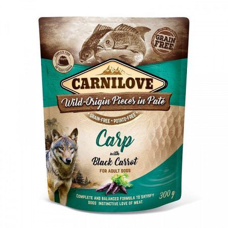 Kapsička Carnilove Dog Pouch Paté kapor s čiernou mrkvou 300 g