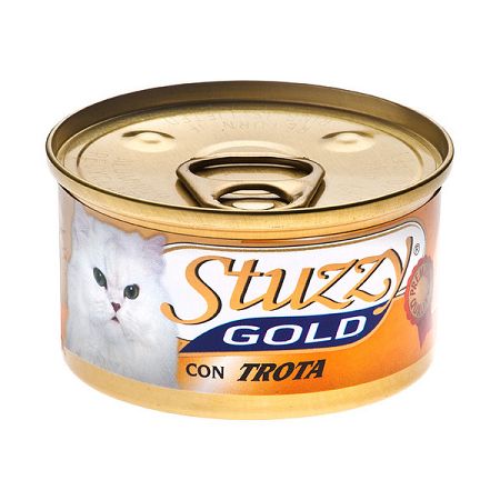 Konzerva STUZZY Cat Gold pstruh 85g