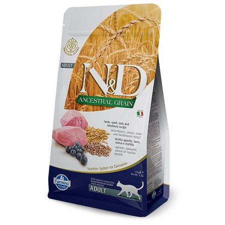 N&D Low Grain Cat Adult Lamb & Blueberry 1,5 kg