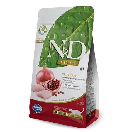 N&D Prime Cat Neutered Chicken & Pomegranate 1,5 kg