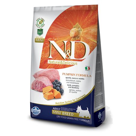 N&D Pumpkin Dog Adult Lamb & Blueberry Mini 2,5 kg